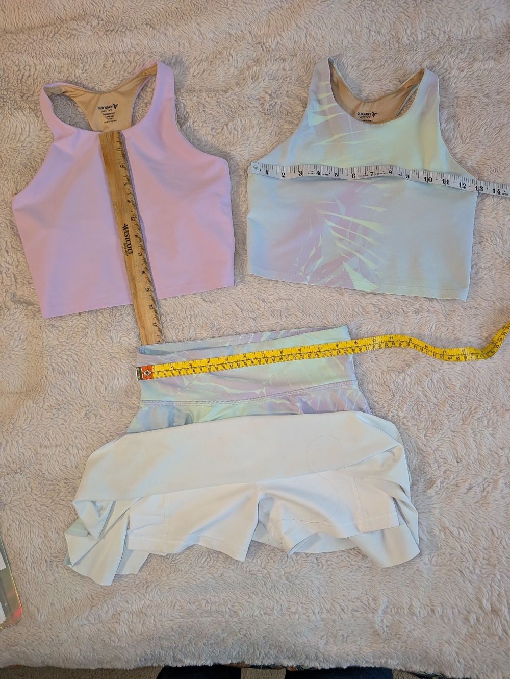Bundle 2 Girls Old Navy Active Sports‎ Bras, 1 skirt dance workout 10/12 - Picture 2 of 6